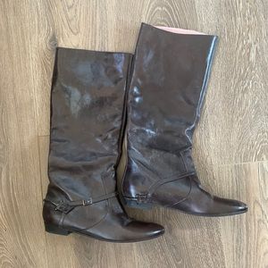 Frye chocolate brown riding boots. Size 7 1/2B